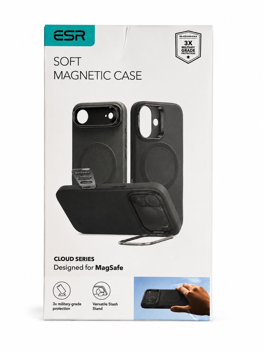 NWT ESR Cloud Series MagSafe Case iPhone 17 Rosy Pink Military Grade